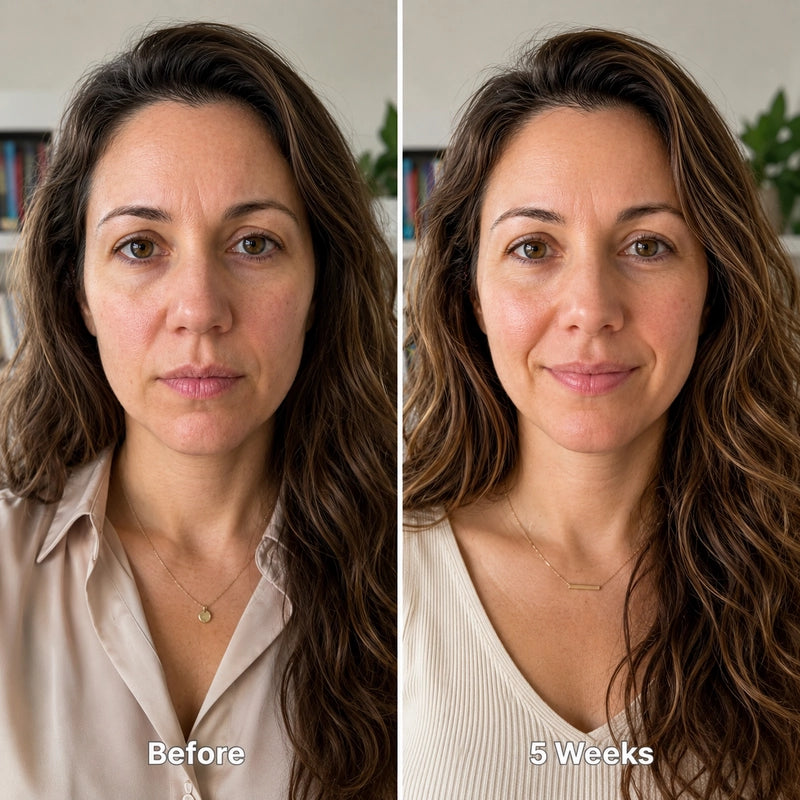 Dana R. before and after using Ozlura