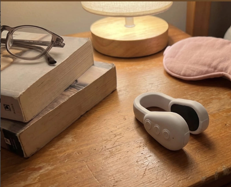 Ozlura device on a nightstand as part of an evening routine
